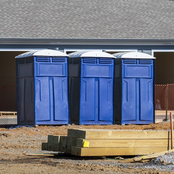 how do you dispose of waste after the portable toilets have been emptied in Denmark Iowa